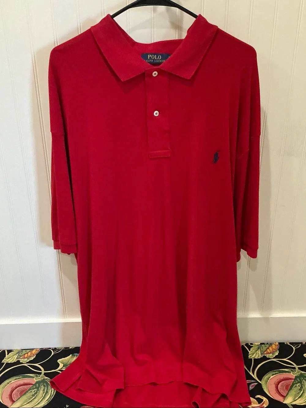 Ralph Lauren Men’s Red Polo with Navy Pony